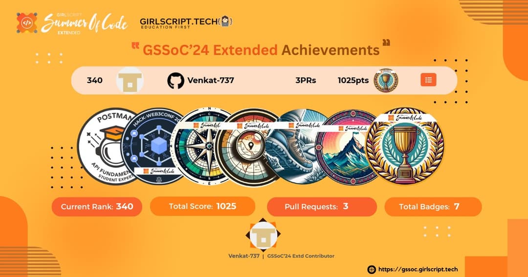 GSSoC'24 Extended Contributor